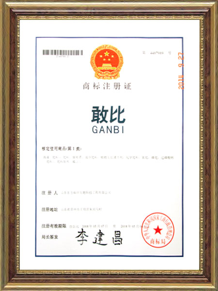 商标注册证--敢比
